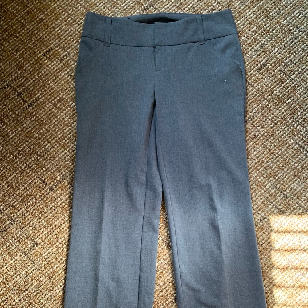 Daisy Fuentes gray work pants
